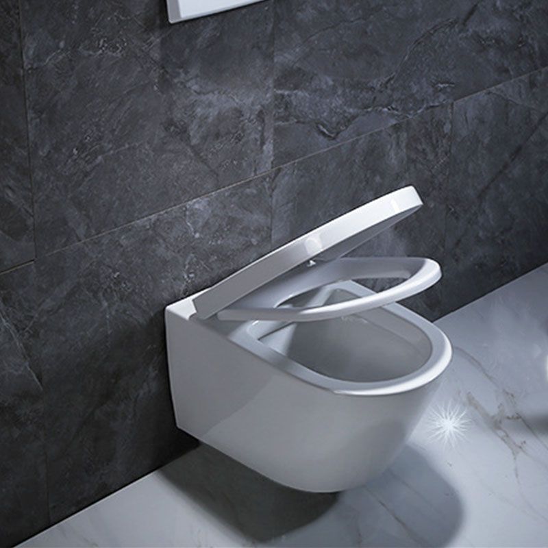 High Efficiency Flush Toilet Elongated Wall Mount Household Small Toilet Seat Included Clearhalo 'Bathroom Remodel & Bathroom Fixtures' 'Home Improvement' 'home_improvement' 'home_improvement_toilets' 'Toilets & Bidets' 'Toilets' 1200x1200_3b51701a-5743-47af-bbba-782d42b1cc2e