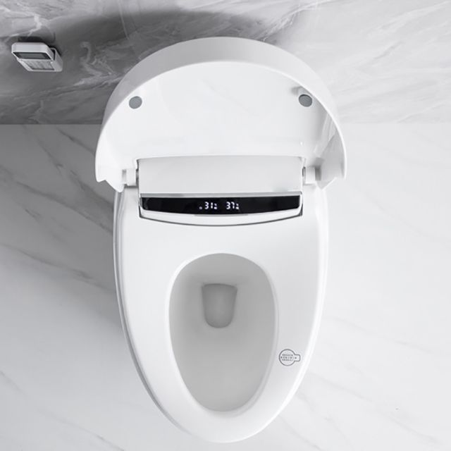 White Elongated Floor Mount Bidet Floor Standing Bidet with Heated Seat Clearhalo 'Bathroom Remodel & Bathroom Fixtures' 'Bidets' 'Home Improvement' 'home_improvement' 'home_improvement_bidets' 'Toilets & Bidets' 1200x1200_3b6c32af-361a-4427-a622-f2c7deeff6aa