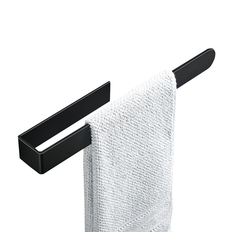 Modern Towel Ring Bathroom Hardware Set Stainless Steel/Black Bath Hardware Set Clearhalo 'Bathroom Hardware Sets' 'Bathroom Hardware' 'Bathroom Remodel & Bathroom Fixtures' 'bathroom_hardware_sets' 'Home Improvement' 'home_improvement' 'home_improvement_bathroom_hardware_sets' 1200x1200_3b7361ff-4f5c-4fde-a24a-14b7d92b8802