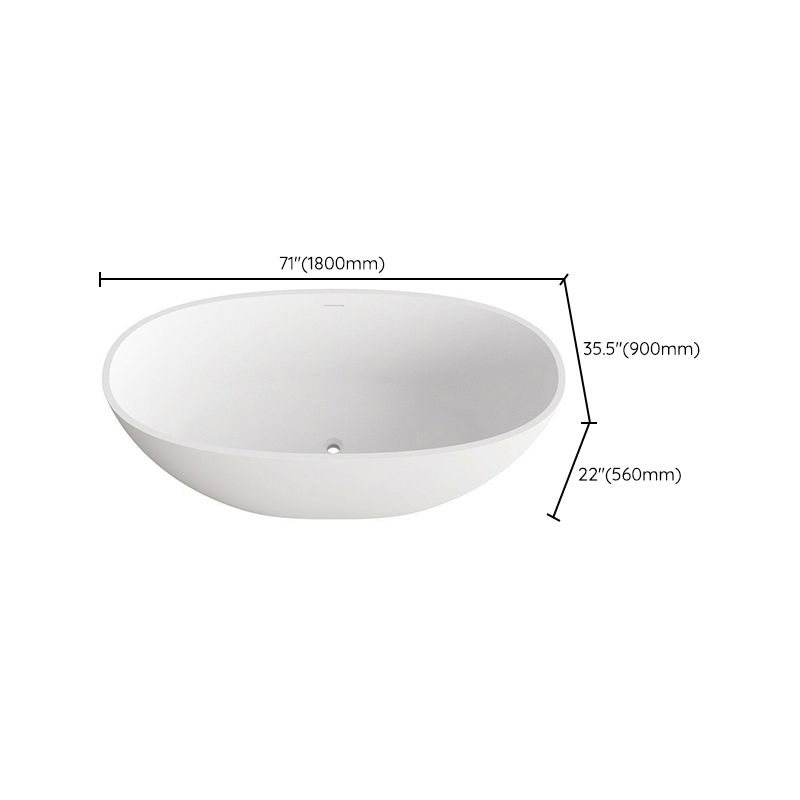 Oval Stone Soaking Bathtub Antique Finish Freestanding Bath Tub Clearhalo 'Bathroom Remodel & Bathroom Fixtures' 'Bathtubs' 'Home Improvement' 'home_improvement' 'home_improvement_bathtubs' 'Showers & Bathtubs' 1200x1200_3ba80618-7d54-4c4b-bb92-59fbb850681f