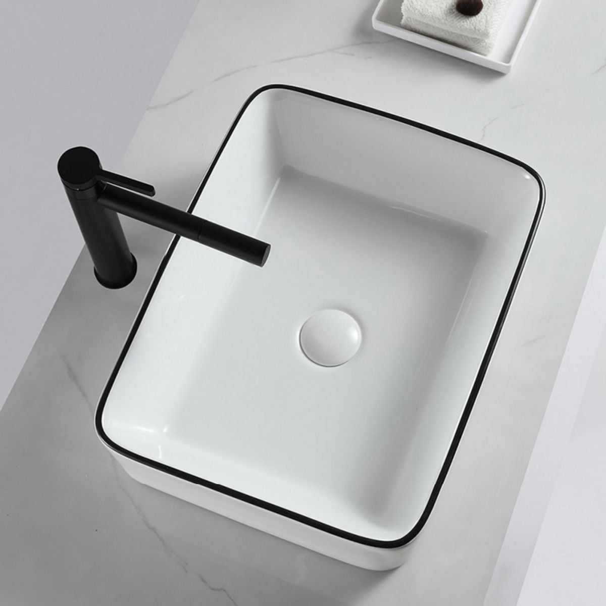 Modern Bathroom Sink Pop-Up Drain Porcelain Rectangular Vessel Sink Clearhalo 'Bathroom Remodel & Bathroom Fixtures' 'Bathroom Sinks & Faucet Components' 'Bathroom Sinks' 'bathroom_sink' 'Home Improvement' 'home_improvement' 'home_improvement_bathroom_sink' 1200x1200_3baa07ca-7cd8-4f71-a21b-b91d08b4156c