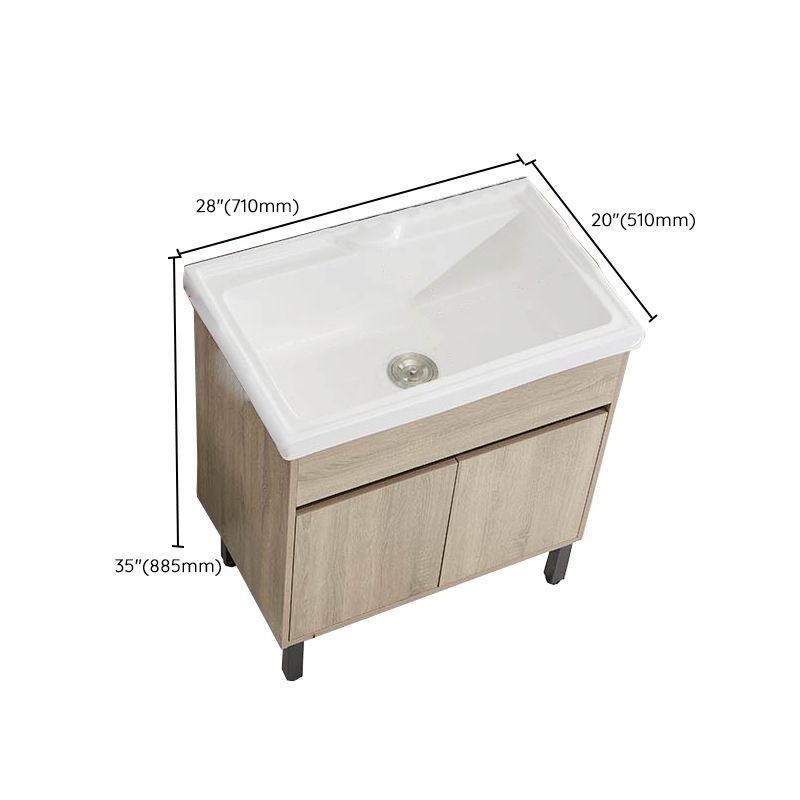 Modern Wood Bathroom Vanity Freestanding Single-Sink Bathroom Sink Vanity Clearhalo 'Bathroom Remodel & Bathroom Fixtures' 'Bathroom Vanities' 'bathroom_vanities' 'Home Improvement' 'home_improvement' 'home_improvement_bathroom_vanities' 1200x1200_3bc876e6-c357-4f3b-97c0-1c1062c7bd87