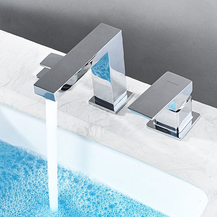 Contemporary Bath Faucet Trim Deck Mounted Low Arc Bathroom Faucet Clearhalo 'Bathroom Remodel & Bathroom Fixtures' 'Bathtub Faucets' 'bathtub_faucets' 'Home Improvement' 'home_improvement' 'home_improvement_bathtub_faucets' 1200x1200_3bcffebd-3212-483c-9f6c-715a54fdd9a8