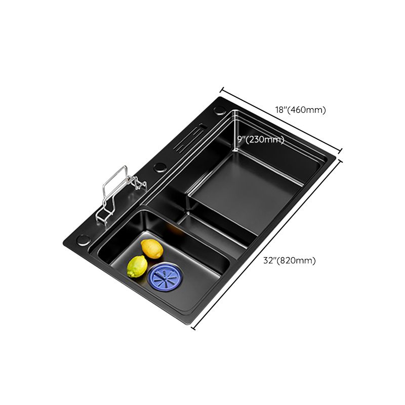 Classic Kitchen Sink Stainless Steel Corrosion Resistant Kitchen Sink with Faucet Clearhalo 'Home Improvement' 'home_improvement' 'home_improvement_kitchen_sinks' 'Kitchen Remodel & Kitchen Fixtures' 'Kitchen Sinks & Faucet Components' 'Kitchen Sinks' 'kitchen_sinks' 1200x1200_3bdb8cd7-3d6b-4bb0-a05a-91525ec893fb