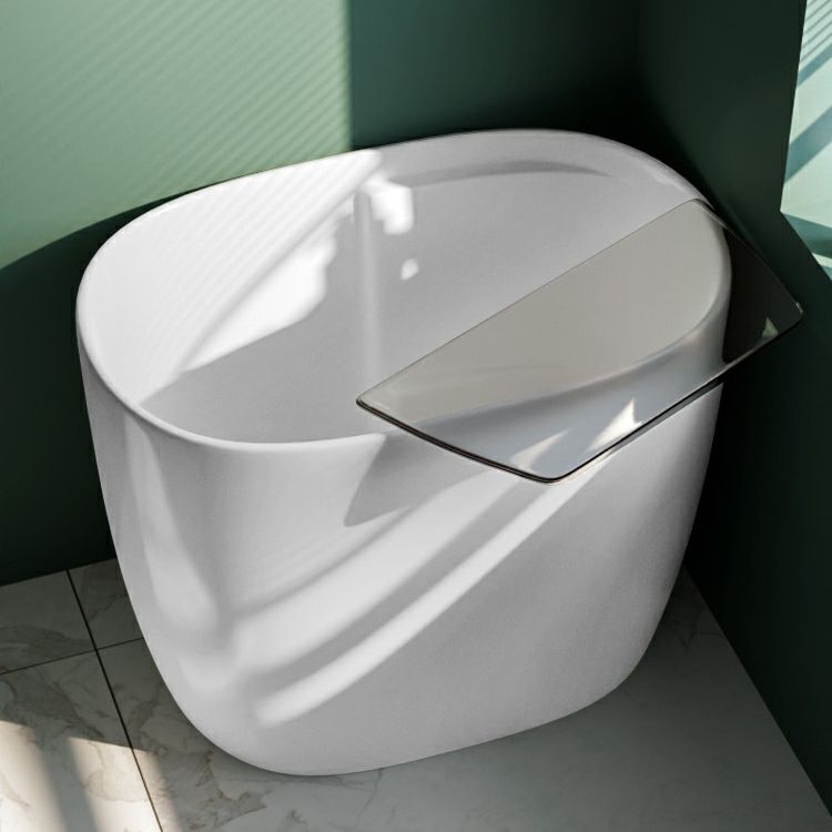 Modern 26.77-inch Tall Acrylic Bath Freestanding Soaking Bath Tub Clearhalo 'Bathroom Remodel & Bathroom Fixtures' 'Bathtubs' 'Home Improvement' 'home_improvement' 'home_improvement_bathtubs' 'Showers & Bathtubs' 1200x1200_3bf469f3-47bf-4fec-813f-b814614b0c93