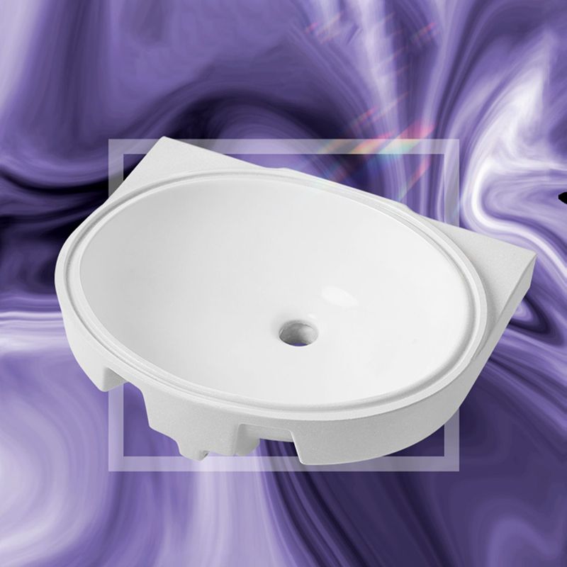 Modern Style Bathroom Sink Oval-shape Ceramic Bathroom Sink in White Clearhalo 'Bathroom Remodel & Bathroom Fixtures' 'Bathroom Sinks & Faucet Components' 'Bathroom Sinks' 'bathroom_sink' 'Home Improvement' 'home_improvement' 'home_improvement_bathroom_sink' 1200x1200_3bf9b00a-e6b9-4a97-bd11-79ea8dd98c73