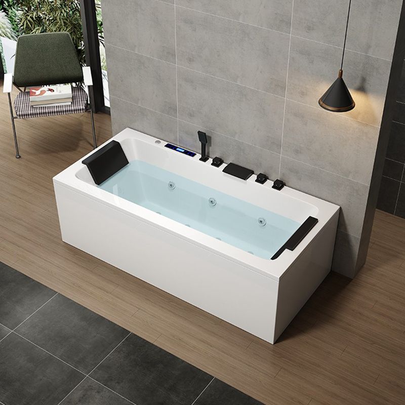 Modern Acrylic Bathtub Right-Hand Drain and Overflow Trim Bath Tub Clearhalo 'Bathroom Remodel & Bathroom Fixtures' 'Bathtubs' 'Home Improvement' 'home_improvement' 'home_improvement_bathtubs' 'Showers & Bathtubs' 1200x1200_3c1741c8-e4ca-4254-88e8-0ec64b4d41ed