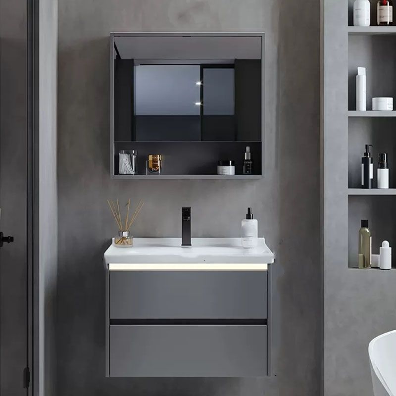 Grey Modern Wall Mounted Standard Open Console with Sink Set Clearhalo 'Bathroom Remodel & Bathroom Fixtures' 'Bathroom Vanities' 'bathroom_vanities' 'Home Improvement' 'home_improvement' 'home_improvement_bathroom_vanities' 1200x1200_3c507695-f00a-43d4-8993-22efb7d1dfea