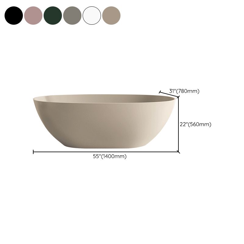 Soaking Antique Finish Bathtub Stand Alone Modern Oval Bath Tub Clearhalo 'Bathroom Remodel & Bathroom Fixtures' 'Bathtubs' 'Home Improvement' 'home_improvement' 'home_improvement_bathtubs' 'Showers & Bathtubs' 1200x1200_3c98b3cb-bc61-486e-a96b-079476602c53