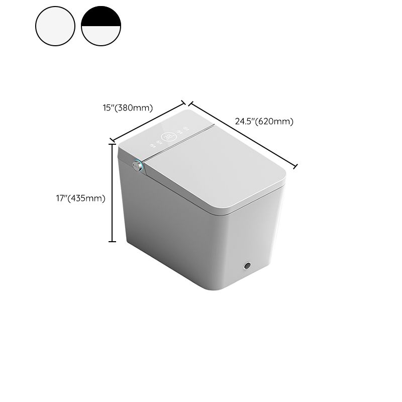 White Floor Mount Bidet with Tank and Heated Seat Elongated Bidet Clearhalo 'Bathroom Remodel & Bathroom Fixtures' 'Bidets' 'Home Improvement' 'home_improvement' 'home_improvement_bidets' 'Toilets & Bidets' 1200x1200_3c9f0a98-3e31-4925-9091-031b2a4f9927