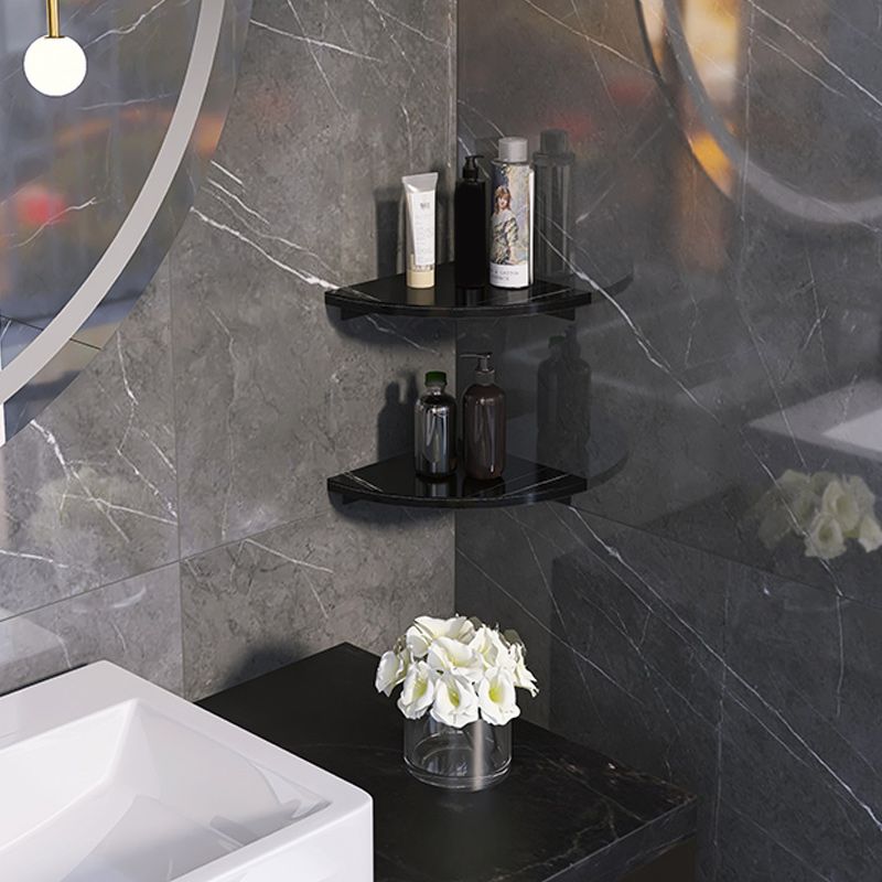 3 Piece Modern Bathroom Accessory Set Marble and Metal Bath Shelf Clearhalo 'Bathroom Hardware Sets' 'Bathroom Hardware' 'Bathroom Remodel & Bathroom Fixtures' 'bathroom_hardware_sets' 'Home Improvement' 'home_improvement' 'home_improvement_bathroom_hardware_sets' 1200x1200_3ca139e5-0acf-4709-9c35-157a693c96da