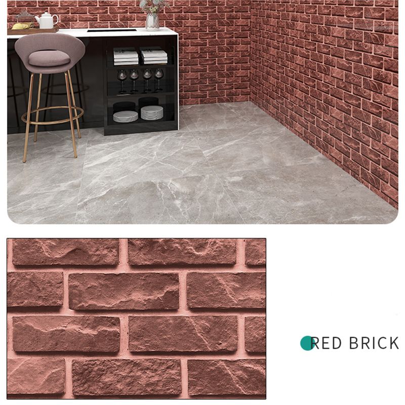 Faux Brick Wall Paneling Peel and Stick Waterproof Living Room PVC Wall Ceiling Clearhalo 'Flooring 'Home Improvement' 'home_improvement' 'home_improvement_wall_paneling' 'Wall Paneling' 'wall_paneling' 'Walls & Ceilings' Walls and Ceiling' 1200x1200_3ce19e9b-592a-4d05-91ae-256682ba9555