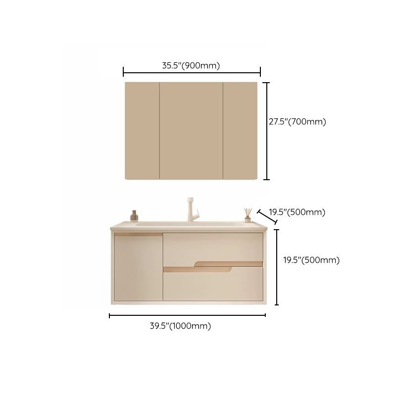 Mirror Included Wall Mount Bathroom Sink Vanity with Doors Drawers Clearhalo 'Bathroom Remodel & Bathroom Fixtures' 'Bathroom Vanities' 'bathroom_vanities' 'Home Improvement' 'home_improvement' 'home_improvement_bathroom_vanities' 1200x1200_3d037623-de76-43a3-baf1-5ebe7d2c93c0