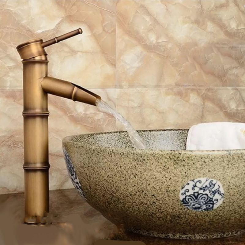 Country Style Vessel Bathroom Faucet Brass Lever Handle Vanity Sink Faucet Clearhalo 'bathroom_sink_faucets' 'Conjunta de Baño y Conjunta de Grifo' 'Coronamiento de Baño y Dispositivo de Baño' 'Grifo del lavabo del baño' 'Hogar' 'home_improvement' 'home_improvement_bathroom_sink_faucets' 'Mejoras para el hogar' 1200x1200_3d9bae4f-9cd6-4eda-a206-66315b312cd6