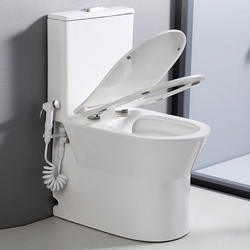 Pistolet pulvérisateur de toilettes à chasse d'eau en céramique  contemporain inclus, toilettes à urine pour salle de bains - Clearhalo