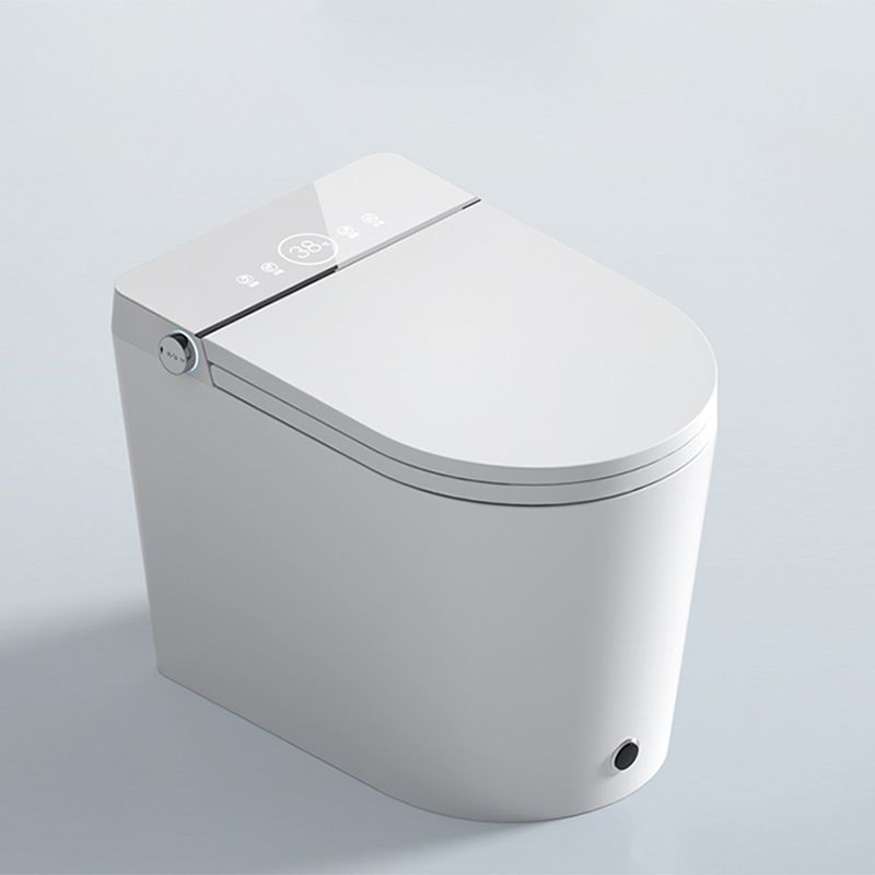 Smart Toilet Elongated Contemporary with Heated Seat Ceramic Foot Sensor Clearhalo 'Bathroom Remodel & Bathroom Fixtures' 'Bidets' 'Home Improvement' 'home_improvement' 'home_improvement_bidets' 'Toilets & Bidets' 1200x1200_3e2b0b64-6d61-4c0d-b070-19ca93b63e1a