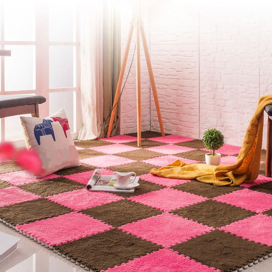 Indoor Carpet Tiles Color Block Interlocking Stain Resistant Carpet Tiles Clearhalo 'Carpet Tiles & Carpet Squares' 'carpet_tiles_carpet_squares' 'Flooring 'Home Improvement' 'home_improvement' 'home_improvement_carpet_tiles_carpet_squares' Walls and Ceiling' 1200x1200_3e607166-4fe9-4d53-a013-c4dc39e07d57