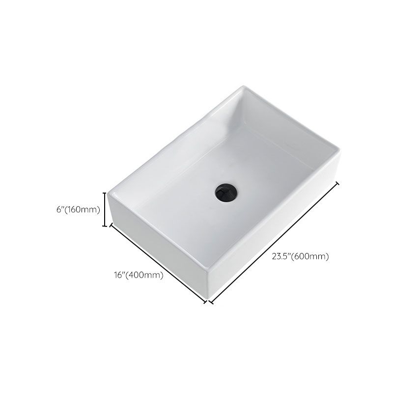 Contemporary Bathroom Sink Porcelain Rectangular Vessel Lavatory Sink Only Clearhalo 'Bathroom Remodel & Bathroom Fixtures' 'Bathroom Sinks & Faucet Components' 'Bathroom Sinks' 'bathroom_sink' 'Home Improvement' 'home_improvement' 'home_improvement_bathroom_sink' 1200x1200_3e6ee71d-4772-43ed-9bd9-e0f327617a4a
