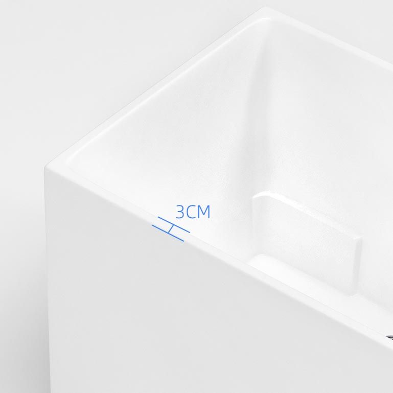 Modern Acrylic Alcove Bathtub 23.6" H Rectangular Bath Tub for Home Clearhalo 'Bathroom Remodel & Bathroom Fixtures' 'Bathtubs' 'Home Improvement' 'home_improvement' 'home_improvement_bathtubs' 'Showers & Bathtubs' 1200x1200_3ed40c1f-e193-4eba-8af6-a216a869f106