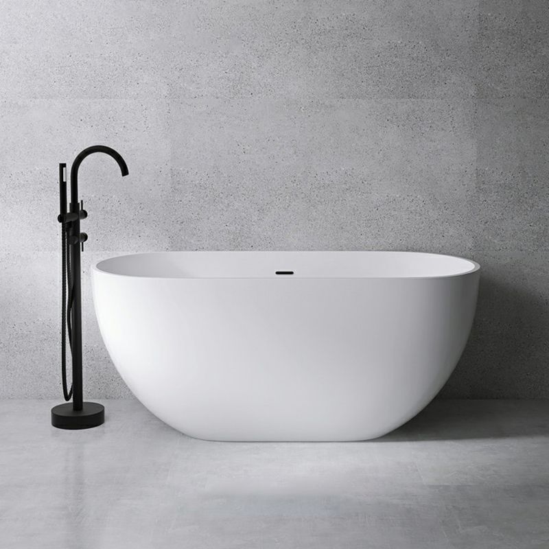 Acrylic Oval Soaking Bath White Freestanding Bath Tub for Bathroom Clearhalo 'Bathroom Remodel & Bathroom Fixtures' 'Bathtubs' 'Home Improvement' 'home_improvement' 'home_improvement_bathtubs' 'Showers & Bathtubs' 1200x1200_3efb088e-af6e-4e11-9ec3-8ec215c06813