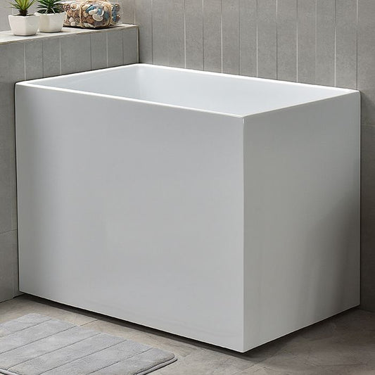 Back to Wall Bathtub Antique Finish Rectangular Soaking Bathtub Clearhalo 'Bathroom Remodel & Bathroom Fixtures' 'Bathtubs' 'Home Improvement' 'home_improvement' 'home_improvement_bathtubs' 'Showers & Bathtubs' 1200x1200_3efb457d-c27d-418d-9635-d7a349cf7b54