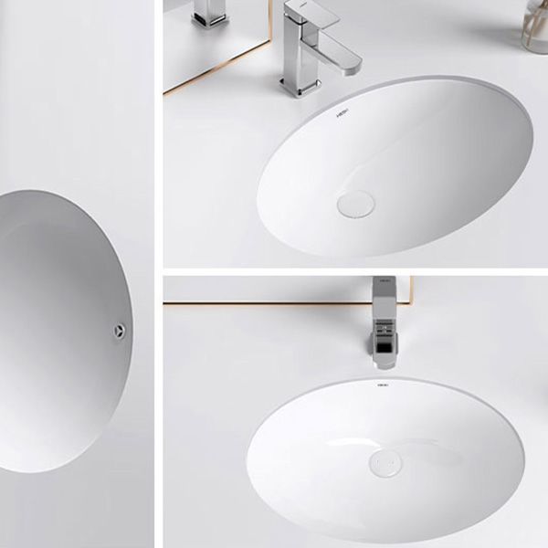 Modern Bathroom Sink Pop-Up Drain Porcelain Solid Color Oval-Shape Vessel Lavatory Sink Clearhalo 'Bathroom Remodel & Bathroom Fixtures' 'Bathroom Sinks & Faucet Components' 'Bathroom Sinks' 'bathroom_sink' 'Home Improvement' 'home_improvement' 'home_improvement_bathroom_sink' 1200x1200_3f18feb5-44a8-4ea9-8449-b536d4f193bd