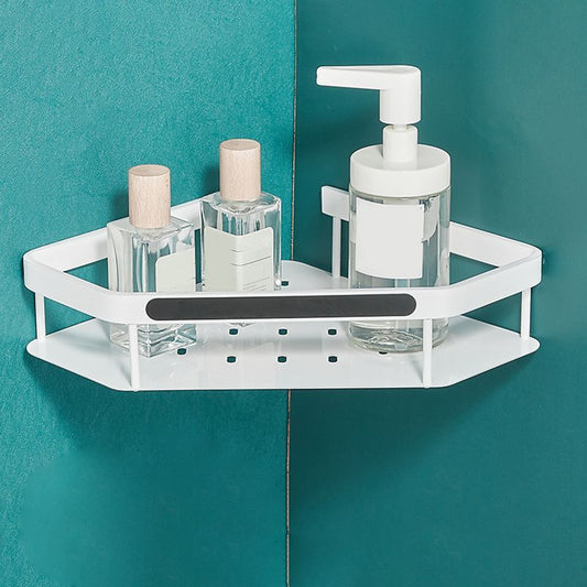 Matte White 3-Piece Modern Bathroom Accessory Set, Bath Shelf Clearhalo 'Bathroom Hardware Sets' 'Bathroom Hardware' 'Bathroom Remodel & Bathroom Fixtures' 'bathroom_hardware_sets' 'Home Improvement' 'home_improvement' 'home_improvement_bathroom_hardware_sets' 1200x1200_3f43ba56-120a-4440-b13b-95af1010aae6