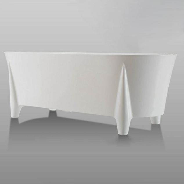 Modern Acrylic Oval Bathtub Freestanding Soaking Bathtub for Bathroom Clearhalo 'Bathroom Remodel & Bathroom Fixtures' 'Bathtubs' 'Home Improvement' 'home_improvement' 'home_improvement_bathtubs' 'Showers & Bathtubs' 1200x1200_3f649d7c-5396-47e1-92ff-65a47d1a7daa