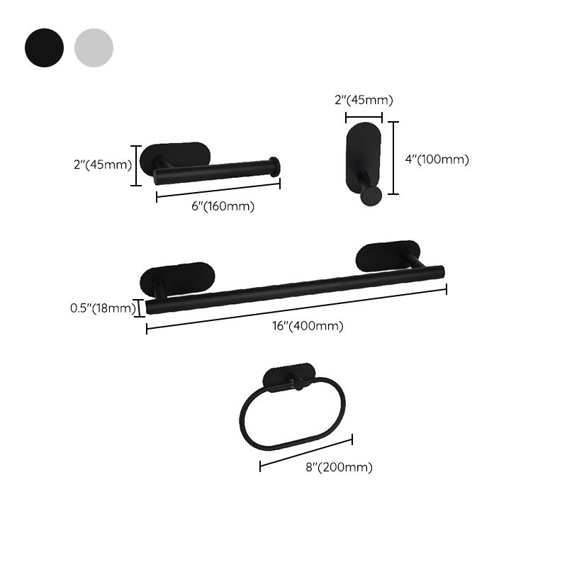 Stainless Steel Bath Hardware Set Modern Simple Bathroom Set Clearhalo 'Bathroom Hardware Sets' 'Bathroom Hardware' 'Bathroom Remodel & Bathroom Fixtures' 'bathroom_hardware_sets' 'Home Improvement' 'home_improvement' 'home_improvement_bathroom_hardware_sets' 1200x1200_3f6dbeed-6183-4594-a906-6d799f0798ad