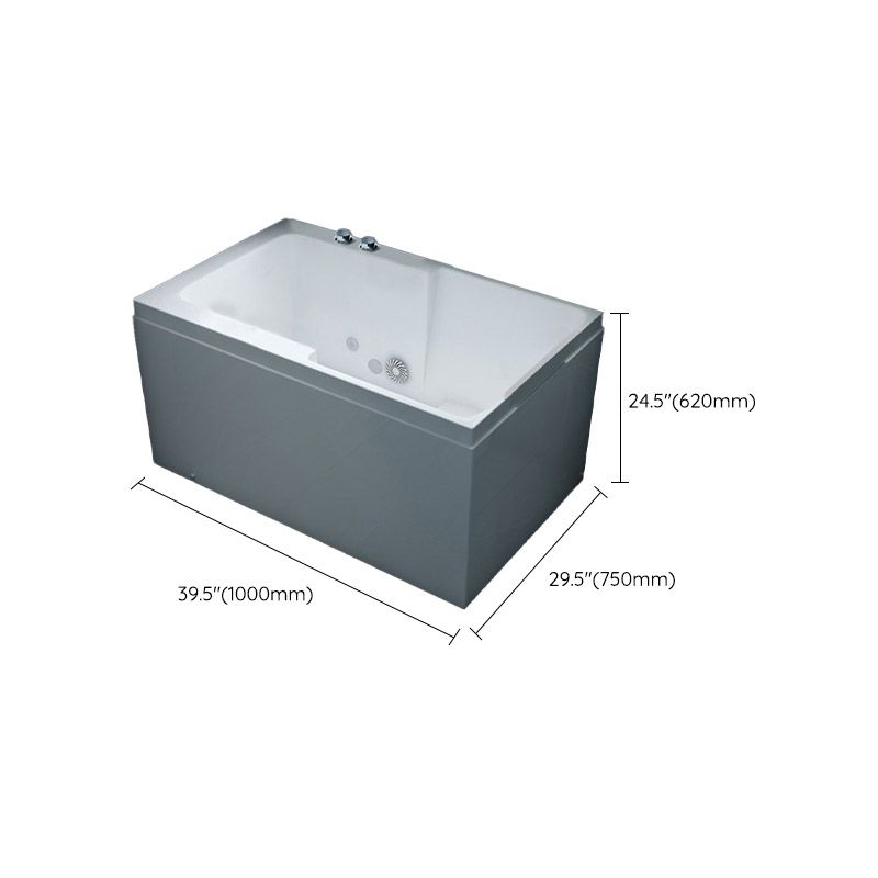 Bathroom Acrylic Apron Front Bathtub Modern Rectangular Bathtub Clearhalo 'Bathroom Remodel & Bathroom Fixtures' 'Bathtubs' 'Home Improvement' 'home_improvement' 'home_improvement_bathtubs' 'Showers & Bathtubs' 1200x1200_3f7c6f2e-ddc9-4f01-b437-fc1243b12aac