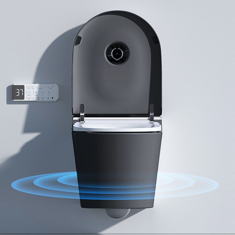 Contemporary Elongated Deodorizing Ceramic Foot Sensor Wall Mounted Bidet Clearhalo 'Bathroom Remodel & Bathroom Fixtures' 'Bidets' 'Home Improvement' 'home_improvement' 'home_improvement_bidets' 'Toilets & Bidets' 1200x1200_3f7eaac0-cf08-4146-8573-4d37bbd9b8a9