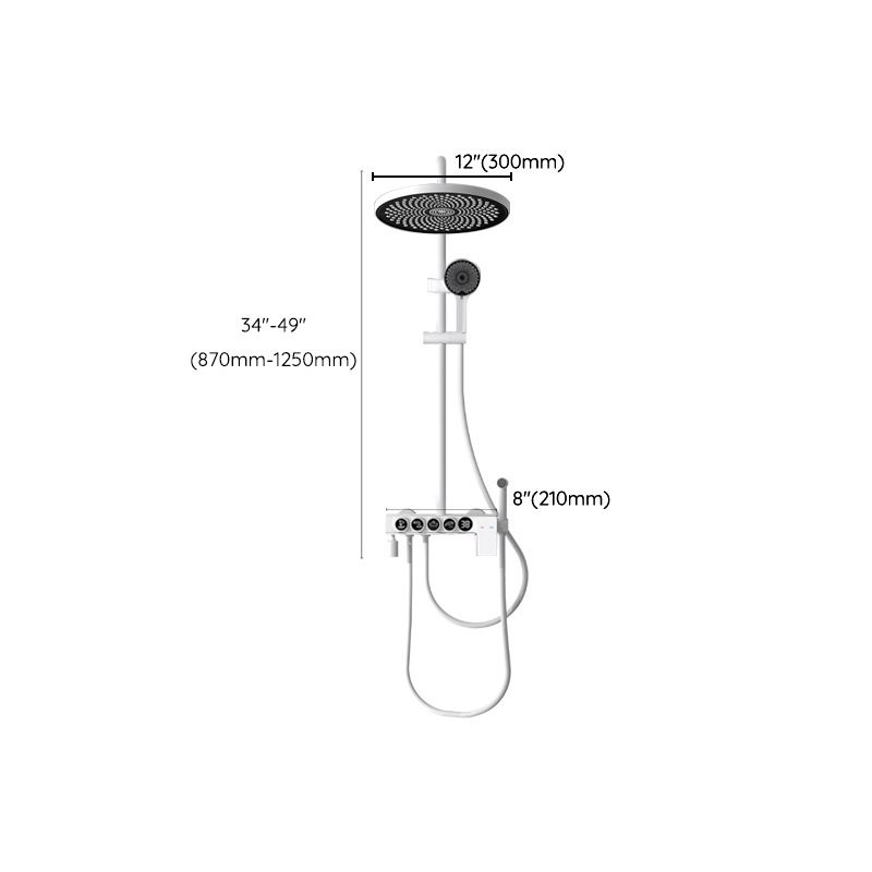 Modern Shower Combo Brass Handheld Shower Head Wall Mounted Shower Set Clearhalo 'Bathroom Remodel & Bathroom Fixtures' 'Home Improvement' 'home_improvement' 'home_improvement_shower_faucets' 'Shower Faucets & Systems' 'shower_faucets' 'Showers & Bathtubs Plumbing' 'Showers & Bathtubs' 1200x1200_3f7f4aea-3576-4cac-ab19-fbc2edd75960