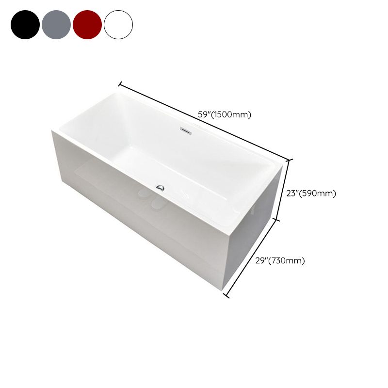 Back to Wall Bath Rectangular Antique Finish Soaking Modern Bath Tub Clearhalo 'Bathroom Remodel & Bathroom Fixtures' 'Bathtubs' 'Home Improvement' 'home_improvement' 'home_improvement_bathtubs' 'Showers & Bathtubs' 1200x1200_3f9b0758-5124-4db5-bd5a-b663ff16a6eb