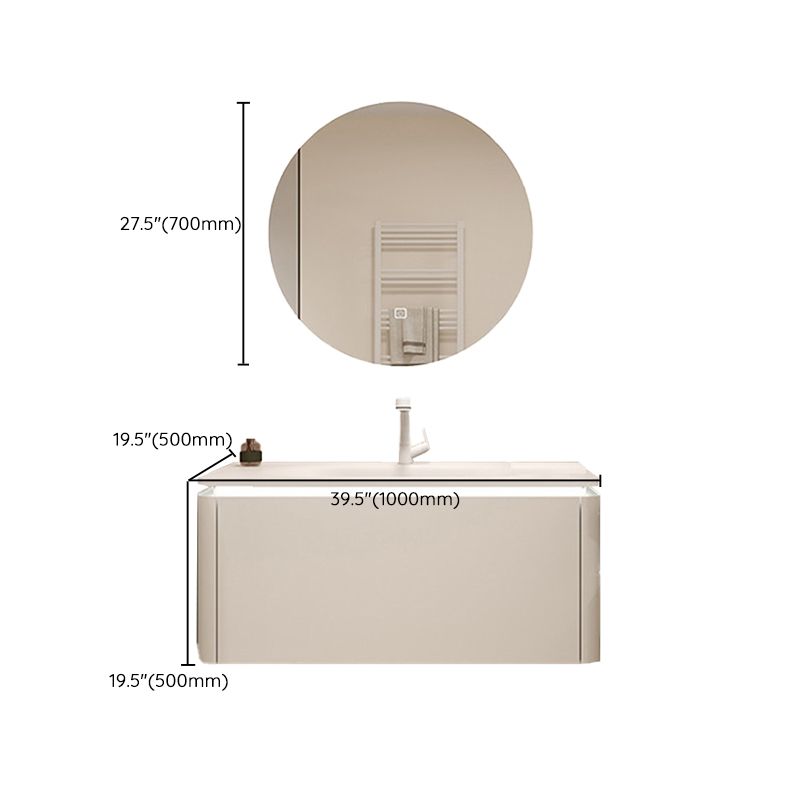 White Rectangular Vanity Single Sink Wall Mounted Wood Frame Bathroom Vanity with Mirror Clearhalo 'Bathroom Remodel & Bathroom Fixtures' 'Bathroom Vanities' 'bathroom_vanities' 'Home Improvement' 'home_improvement' 'home_improvement_bathroom_vanities' 1200x1200_3fea841c-0b04-4b97-b72e-6127ca06d26f