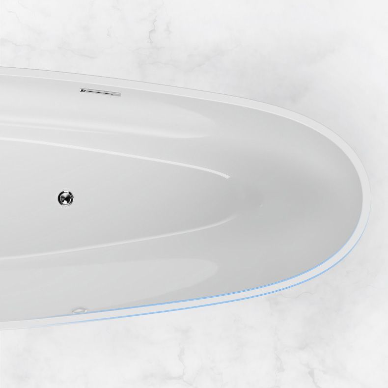 Freestanding Oval Soaking Bathtub Antique Finish Modern Bath Tub Clearhalo 'Bathroom Remodel & Bathroom Fixtures' 'Bathtubs' 'Home Improvement' 'home_improvement' 'home_improvement_bathtubs' 'Showers & Bathtubs' 1200x1200_40075966-6c46-4ba9-82d4-030cb688e681