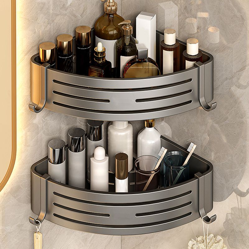 3 Piece Bathroom Accessory Set Contemporary Aluminum Bath Shelf Clearhalo 'Bathroom Hardware Sets' 'Bathroom Hardware' 'Bathroom Remodel & Bathroom Fixtures' 'bathroom_hardware_sets' 'Home Improvement' 'home_improvement' 'home_improvement_bathroom_hardware_sets' 1200x1200_4048c2d4-450a-49c9-a438-710686138359