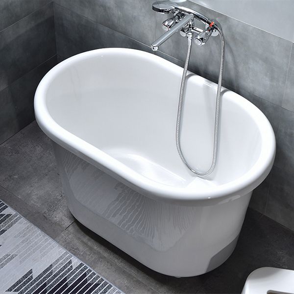 Acrylic Soaking Bathtub Antique Finish Freestanding Bath Tub Clearhalo 'Bathroom Remodel & Bathroom Fixtures' 'Bathtubs' 'Home Improvement' 'home_improvement' 'home_improvement_bathtubs' 'Showers & Bathtubs' 1200x1200_404b6a90-4e03-4171-8639-5066b5a0b283