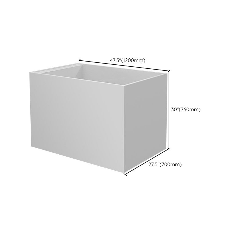 Back to Wall Freestanding Bathtub Modern Rectangular Acrylic Bathtub Clearhalo 'Bathroom Remodel & Bathroom Fixtures' 'Bathtubs' 'Home Improvement' 'home_improvement' 'home_improvement_bathtubs' 'Showers & Bathtubs' 1200x1200_408717ea-be7f-4d10-8649-c76cb381f12b