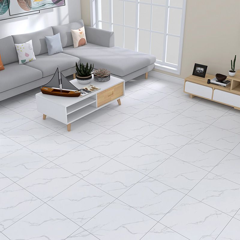 Home Indoor Vinyl Floor Coiled Marble Print Square PVC Vinyl Flooring Clearhalo 'Flooring 'Home Improvement' 'home_improvement' 'home_improvement_vinyl_flooring' 'Vinyl Flooring' 'vinyl_flooring' Walls and Ceiling' 1200x1200_40b15294-5fb9-4915-825e-b3e0575ae59c