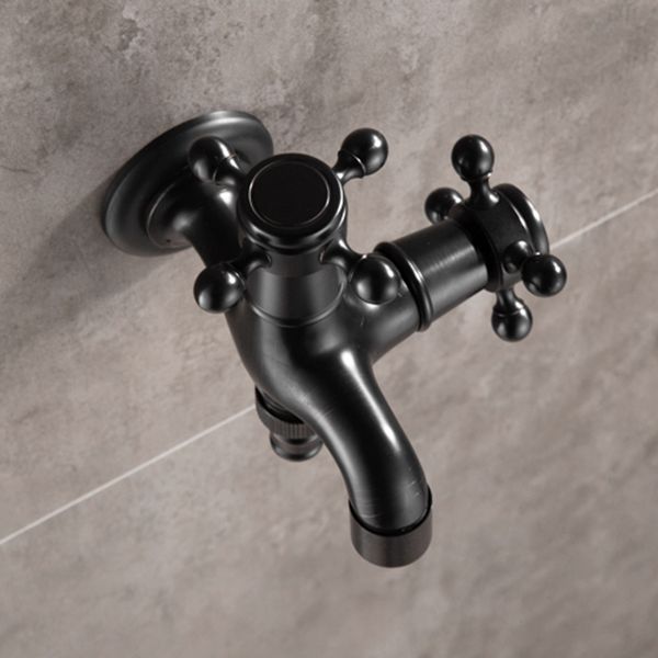 Widespread Bathroom Sink Faucet Wall Mounted Cross Handle Faucet Clearhalo 'Bathroom Remodel & Bathroom Fixtures' 'Bathroom Sink Faucets' 'Bathroom Sinks & Faucet Components' 'bathroom_sink_faucets' 'Home Improvement' 'home_improvement' 'home_improvement_bathroom_sink_faucets' 1200x1200_40bdc175-8646-4571-95a9-9a3d5e9a0e0a