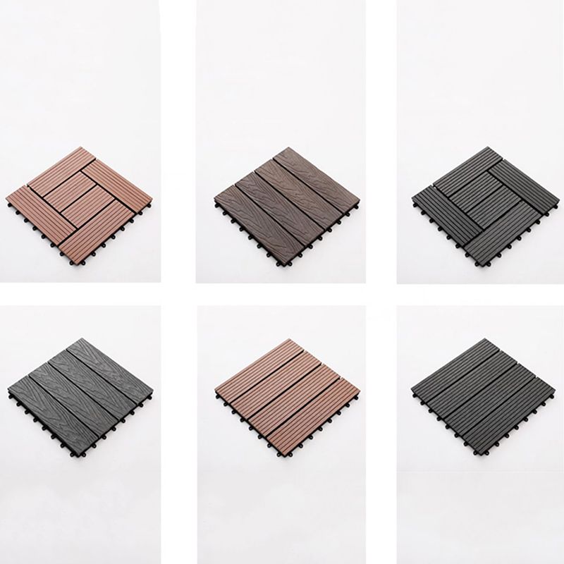 Striped Pattern Decking Tiles Interlocking Square Deck Plank Outdoor Patio Clearhalo 'Home Improvement' 'home_improvement' 'home_improvement_outdoor_deck_tiles_planks' 'Outdoor Deck Tiles & Planks' 'Outdoor Flooring & Tile' 'Outdoor Remodel' 'outdoor_deck_tiles_planks' 1200x1200_40cc7c50-b897-4926-820e-5738941601ea