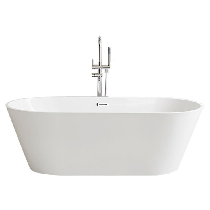 Modern Oval Freestanding Bathtub Antique Finish Soaking Bath Tub Clearhalo 'Bathroom Remodel & Bathroom Fixtures' 'Bathtubs' 'Home Improvement' 'home_improvement' 'home_improvement_bathtubs' 'Showers & Bathtubs' 1200x1200_40cd9871-c7c1-46e8-9234-8017731fa910