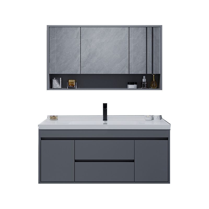 Solid Wood Wall Mount Single-Sink Modern Open Console with Sink Set Clearhalo 'Bathroom Remodel & Bathroom Fixtures' 'Bathroom Vanities' 'bathroom_vanities' 'Home Improvement' 'home_improvement' 'home_improvement_bathroom_vanities' 1200x1200_41110242-bc95-429b-9f23-9a5465516e36