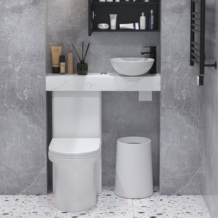 Contemporary Flush Toilet Floor Mount One-Piece Toilet Urine Toilet Clearhalo 'Bathroom Remodel & Bathroom Fixtures' 'Home Improvement' 'home_improvement' 'home_improvement_toilets' 'Toilets & Bidets' 'Toilets' 1200x1200_4111fb8f-5010-4a58-8009-10327bc19293