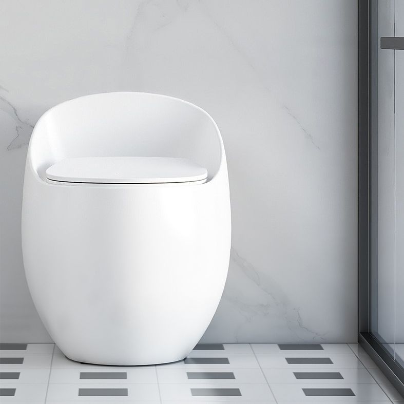 Modern Seat Included One Piece Toilet Round Floor Mounted Toilet Bowl for Washroom Clearhalo 'Bathroom Remodel & Bathroom Fixtures' 'Home Improvement' 'home_improvement' 'home_improvement_toilets' 'Toilets & Bidets' 'Toilets' 1200x1200_4112b701-2677-4edd-ba05-e6c9777f0ba8