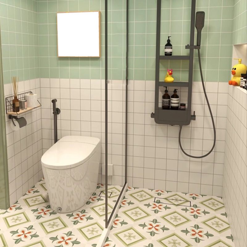 Square Ceramic Matte Straight Edge Singular Tile Moroccan Bathroom Floor Clearhalo 'Floor Tiles & Wall Tiles' 'floor_tiles_wall_tiles' 'Flooring 'Home Improvement' 'home_improvement' 'home_improvement_floor_tiles_wall_tiles' Walls and Ceiling' 1200x1200_41279cd4-8f62-469c-97f0-b5f34355a23e