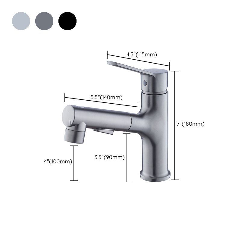 Modern Sink Faucet Solid Color Copper Centerset Lavatory Faucet for Bathroom Clearhalo 'Bathroom Remodel & Bathroom Fixtures' 'Bathroom Sink Faucets' 'Bathroom Sinks & Faucet Components' 'bathroom_sink_faucets' 'Home Improvement' 'home_improvement' 'home_improvement_bathroom_sink_faucets' 1200x1200_412df3b6-1ede-488c-b147-3d1559e4c645