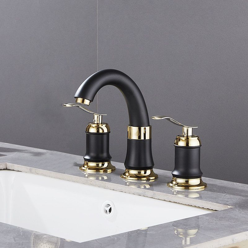 Contemporary Vessel Faucet Copper 2 Handles Low Arc Vessel Faucet for Home Clearhalo 'bathroom_sink_faucets' 'Conjunta de Baño y Conjunta de Grifo' 'Coronamiento de Baño y Dispositivo de Baño' 'Grifo del lavabo del baño' 'Hogar' 'home_improvement' 'home_improvement_bathroom_sink_faucets' 'Mejoras para el hogar' 1200x1200_4144c384-dd67-4551-811d-edd062d19ae2