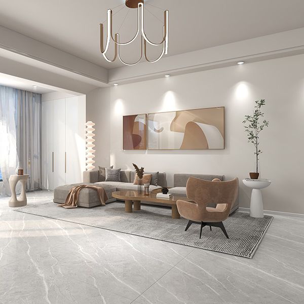 Marbling Floor Tile Straight Edge Polished Rectangle Singular Tile Clearhalo 'Floor Tiles & Wall Tiles' 'floor_tiles_wall_tiles' 'Flooring 'Home Improvement' 'home_improvement' 'home_improvement_floor_tiles_wall_tiles' Walls and Ceiling' 1200x1200_4186b00c-256e-418d-9e15-ec7344d54a8e