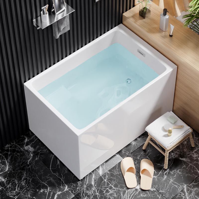 White Acrylic Alcove Bath Tub Rectangular 25" H Bathtub for Home (Without Faucet) Clearhalo 'Bathroom Remodel & Bathroom Fixtures' 'Bathtubs' 'Home Improvement' 'home_improvement' 'home_improvement_bathtubs' 'Showers & Bathtubs' 1200x1200_41a9dad4-c46a-4465-8775-d7be219048a6